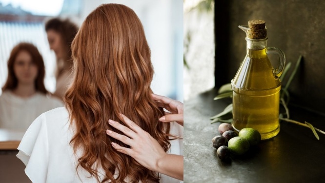 aceite de oliva para el cabello ejemplo