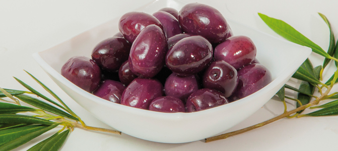 aceituna morada muestra