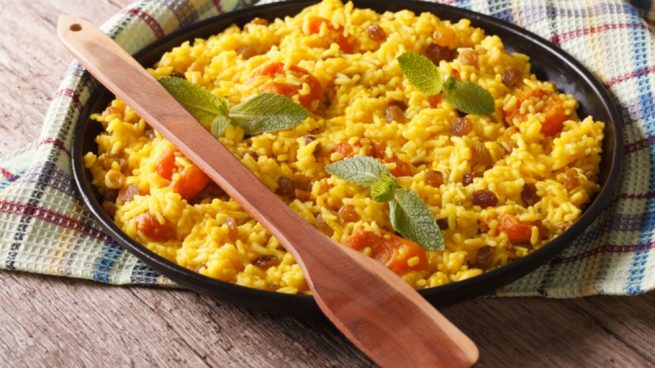 arroz amarillo con pasas campo grande peru lima y provincias
