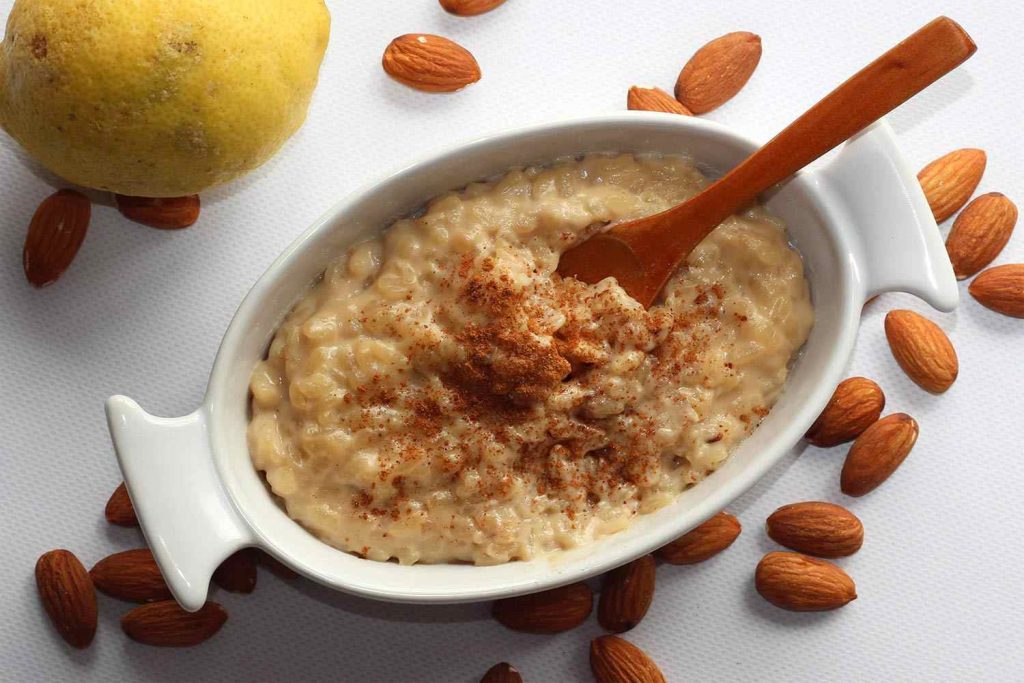 arroz con leche y almendras campo grande peru lima y provincias