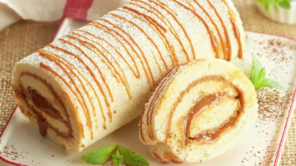 brazo gitano de arequipe y almendras
