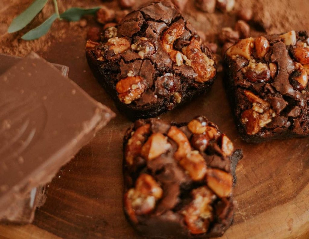 brownies de almendra y chocolate peru