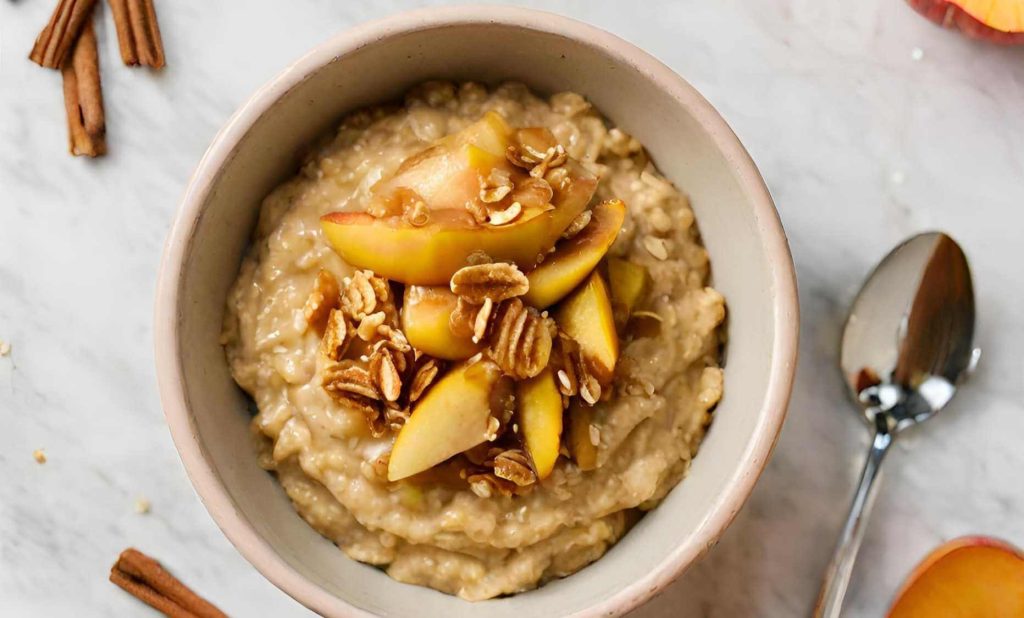 crema de avena con calabaza y manzana 1