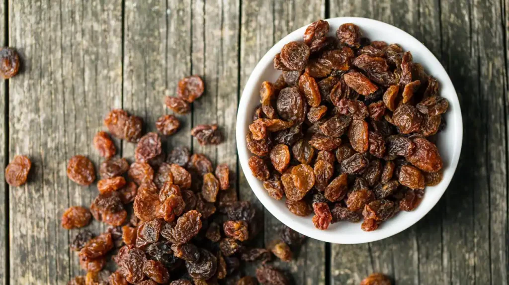 ensalada de manzana verde y pasas