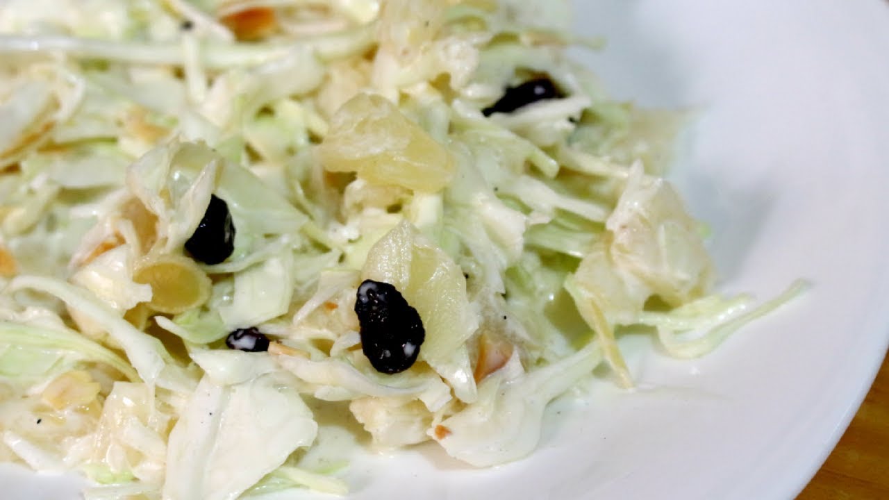 ensalada de repollo y pasas 4