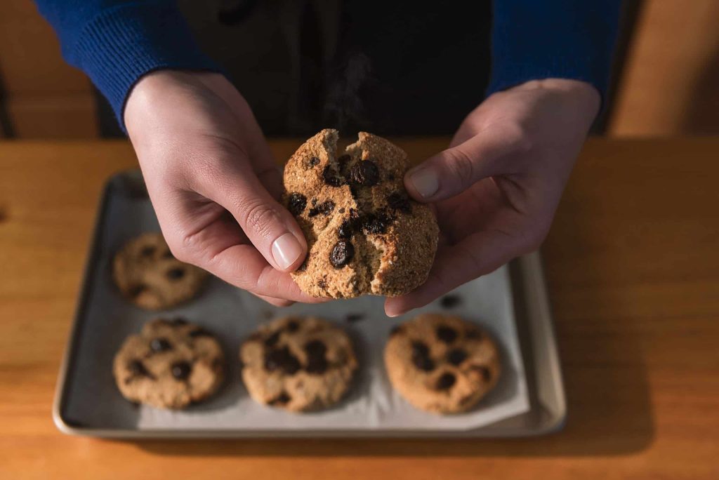galletas de avena con chispas de chocolate 4