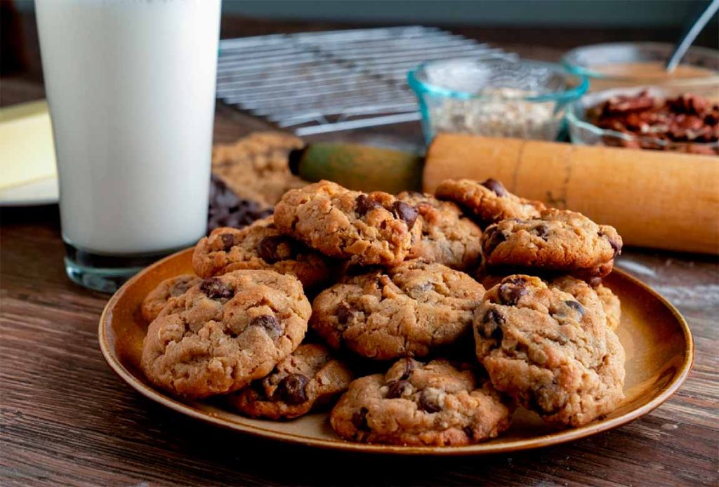 galletas de avena con chispas de chocolate 5