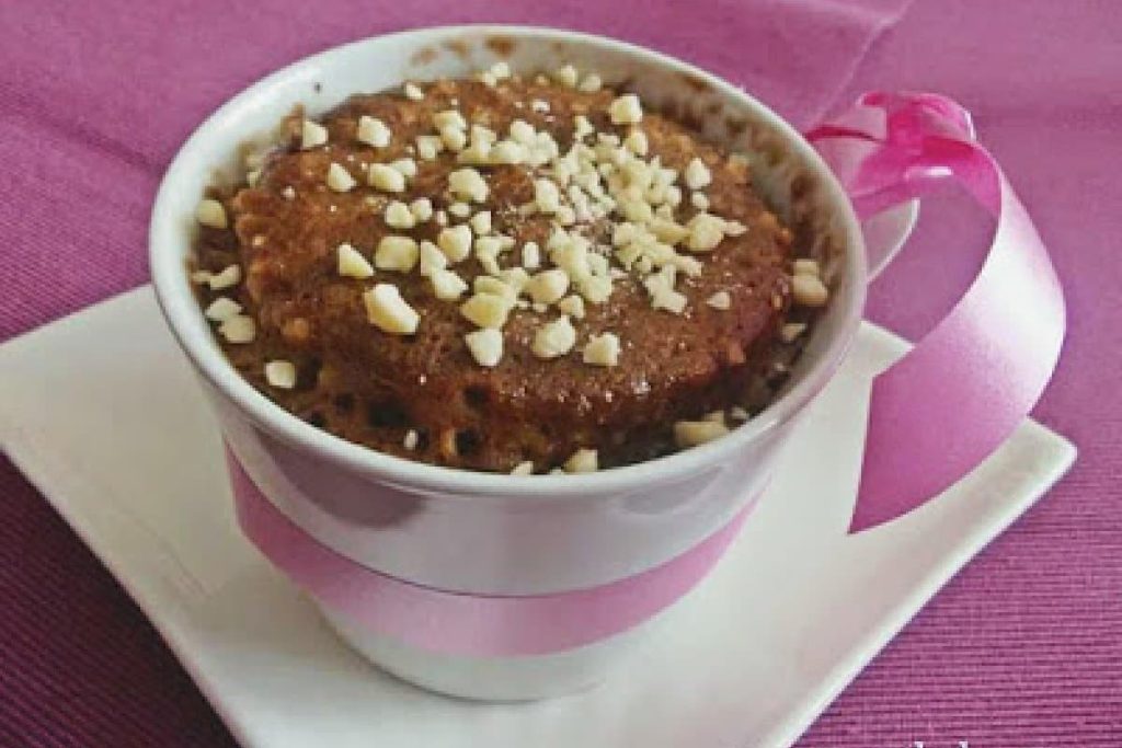 mug cake de chocolate y almendras