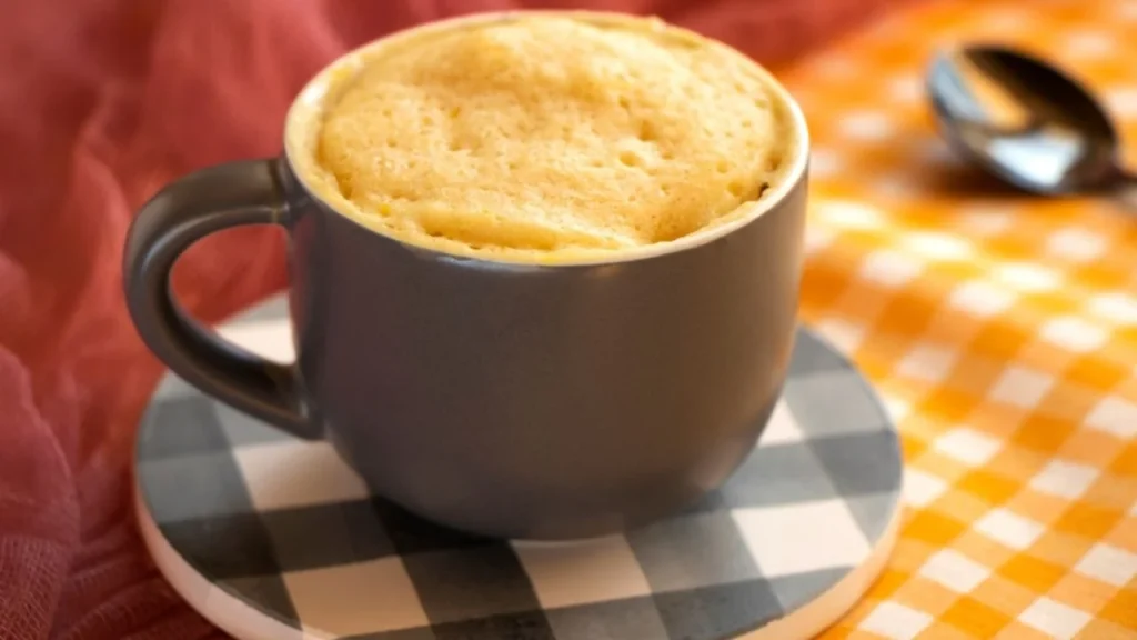 mugcake de vainilla y almendras 1