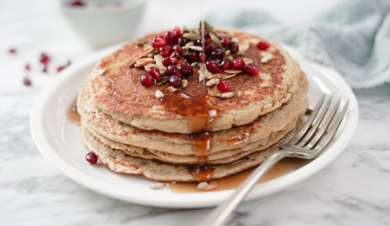 panqueques de avena muestra