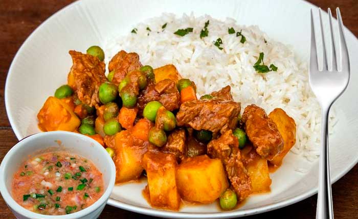 picante de carne con pasas campo grande peru lima y provincias