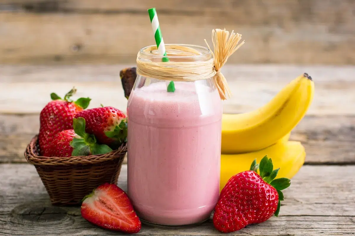 batido de fresa con platano y naranja campo grande peru lima y provincias