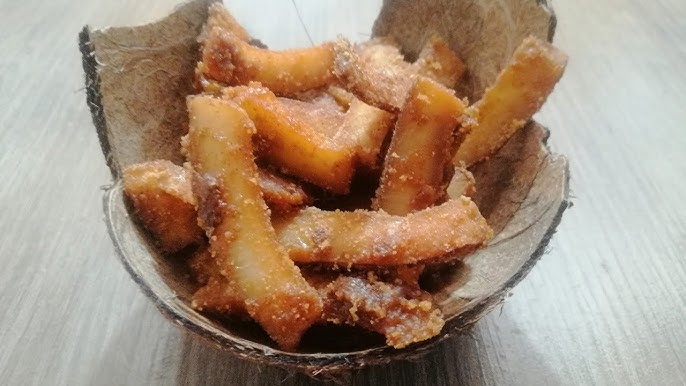 chicharron de coco o coco frito