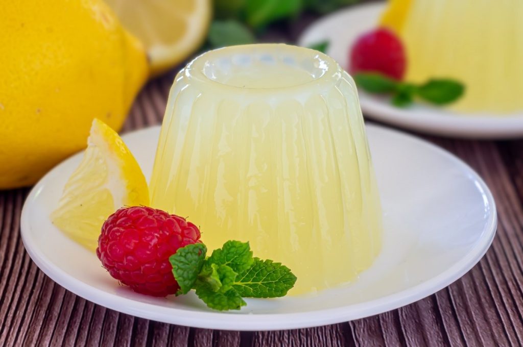 gelatina natural de limon