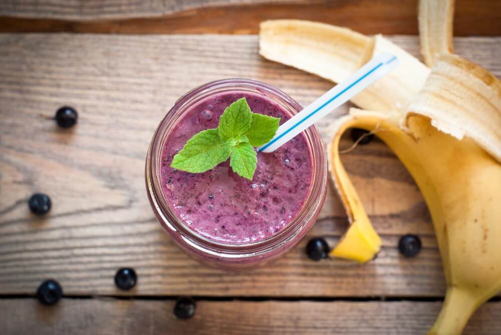 jugo de arandano con platano 3