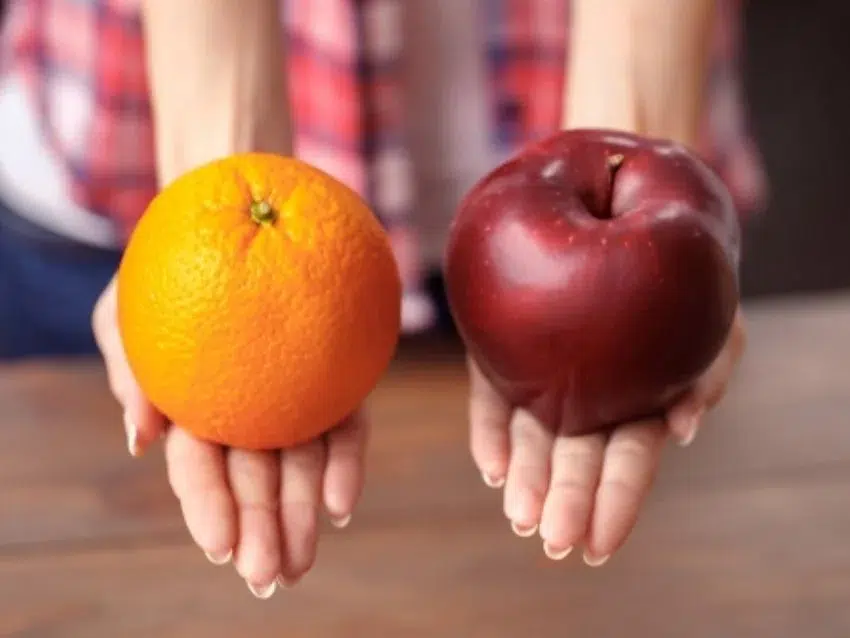 keke de manzana y naranja