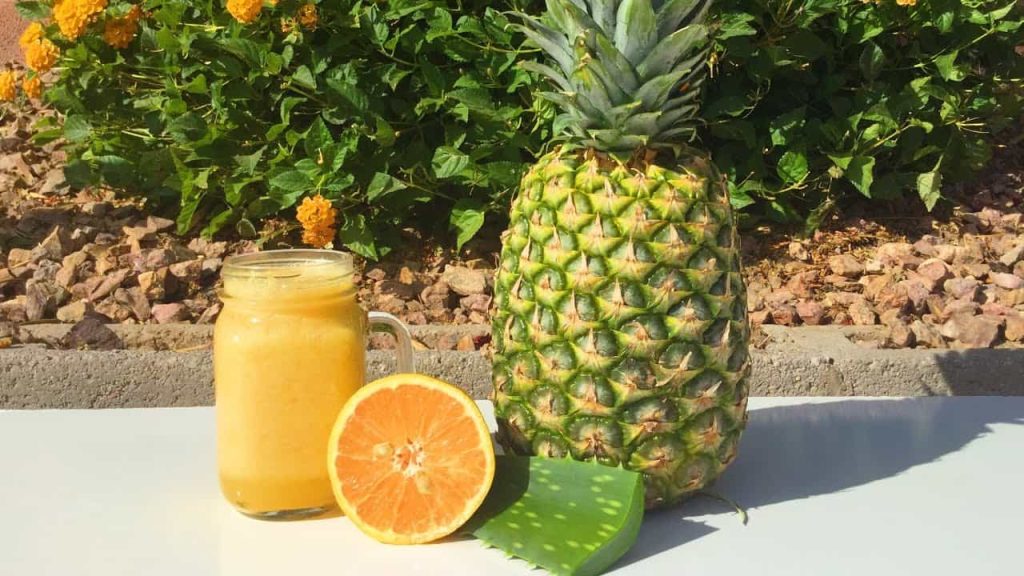 licuado de pina y naranja 1