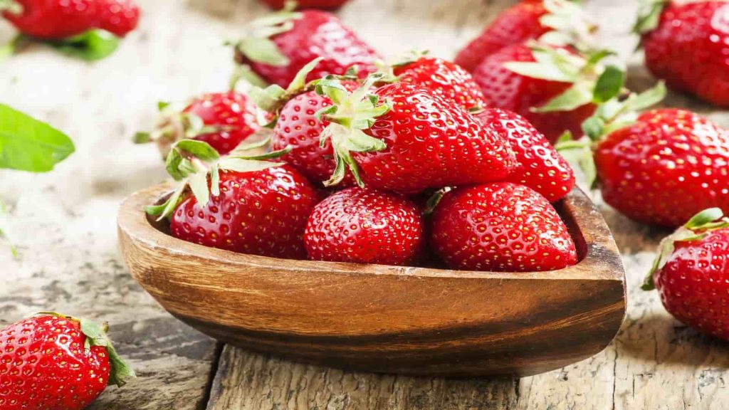 mousse de fresa