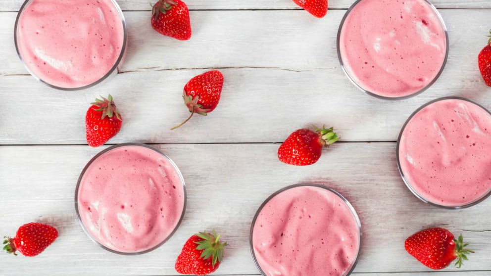 mousse de gelatina de fresa 2