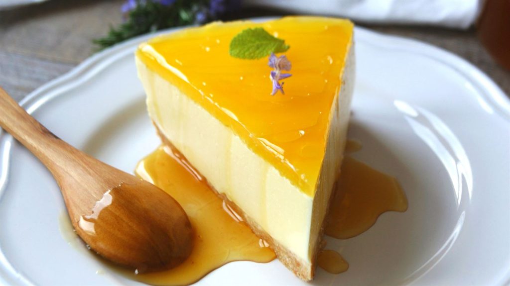 tarta de gelatina de naranja ejemplo