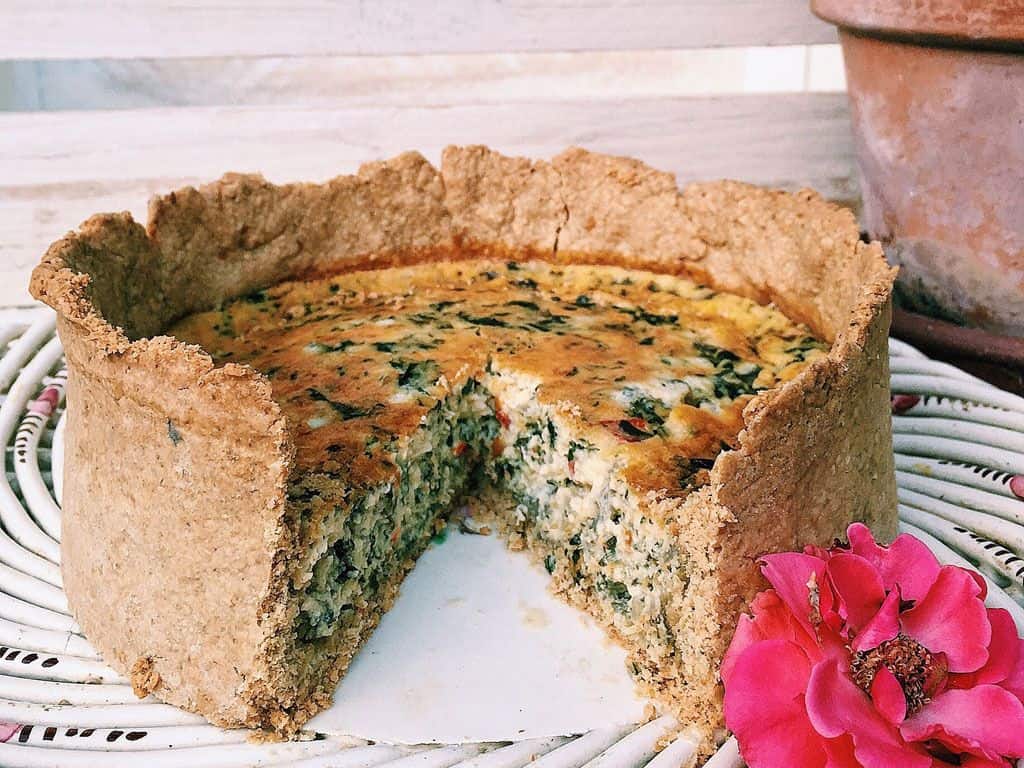 quiche de espinacas con avena min