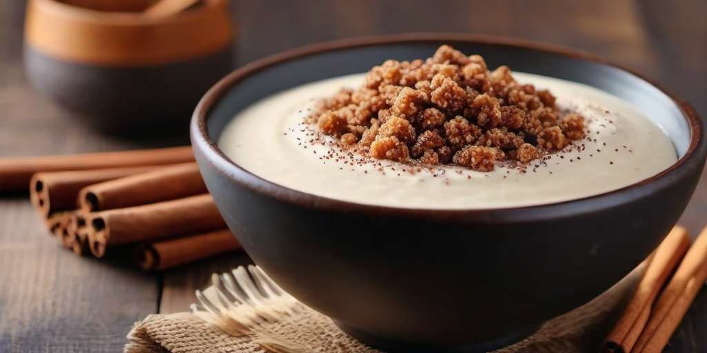 mazamorra de quinua con granola