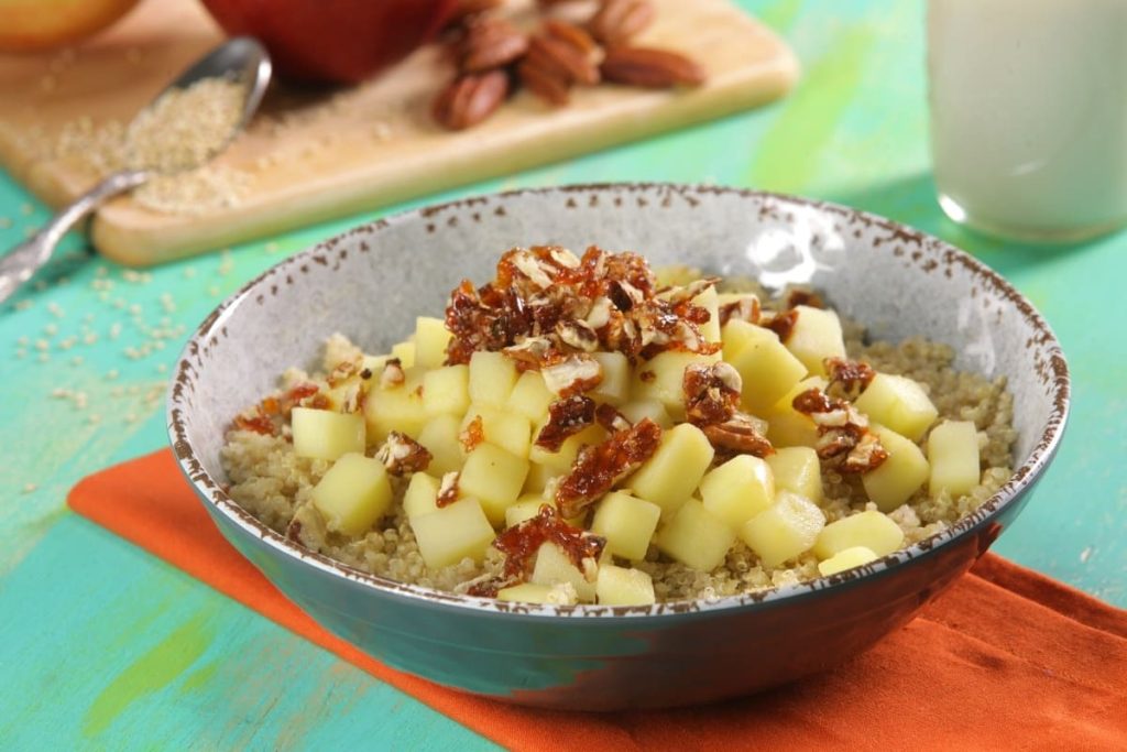 quinua con manzana postre