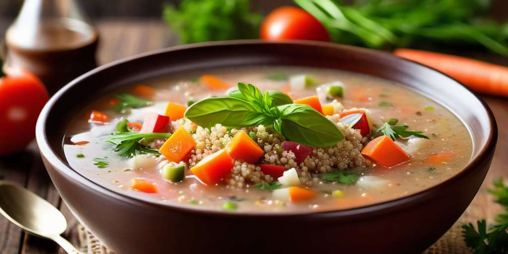 sopa de quinua receta campo grande peru lima y provincias