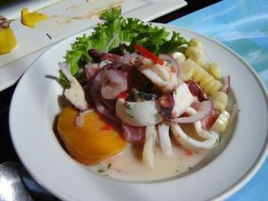 ceviche de calamar