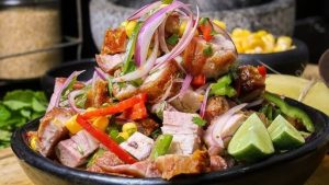 ceviche de carne de chancho
