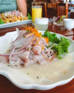 ceviche de cojinova peru