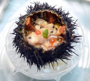 ceviche de erizos