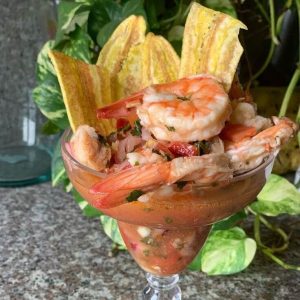 ceviche de langostinos