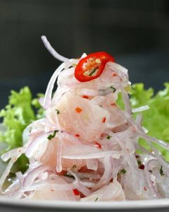 ceviche de lenguado