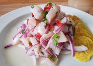 ceviche de lenguado peruano