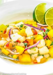 ceviche de mango peruano