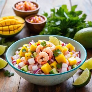 ceviche de mango tropical