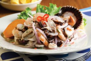 ceviche de mariscos mixtos