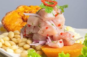 ceviche de pesacado cabrilla