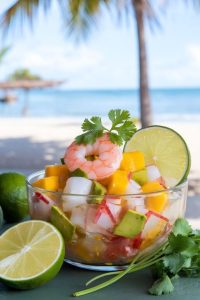 ingredientes del ceviche de mango