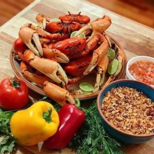 ingredientes para el ceviche de cangrejo