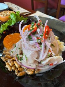 preparacion del ceviche de cojinova