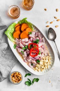 preparacion del ceviche de lenguado